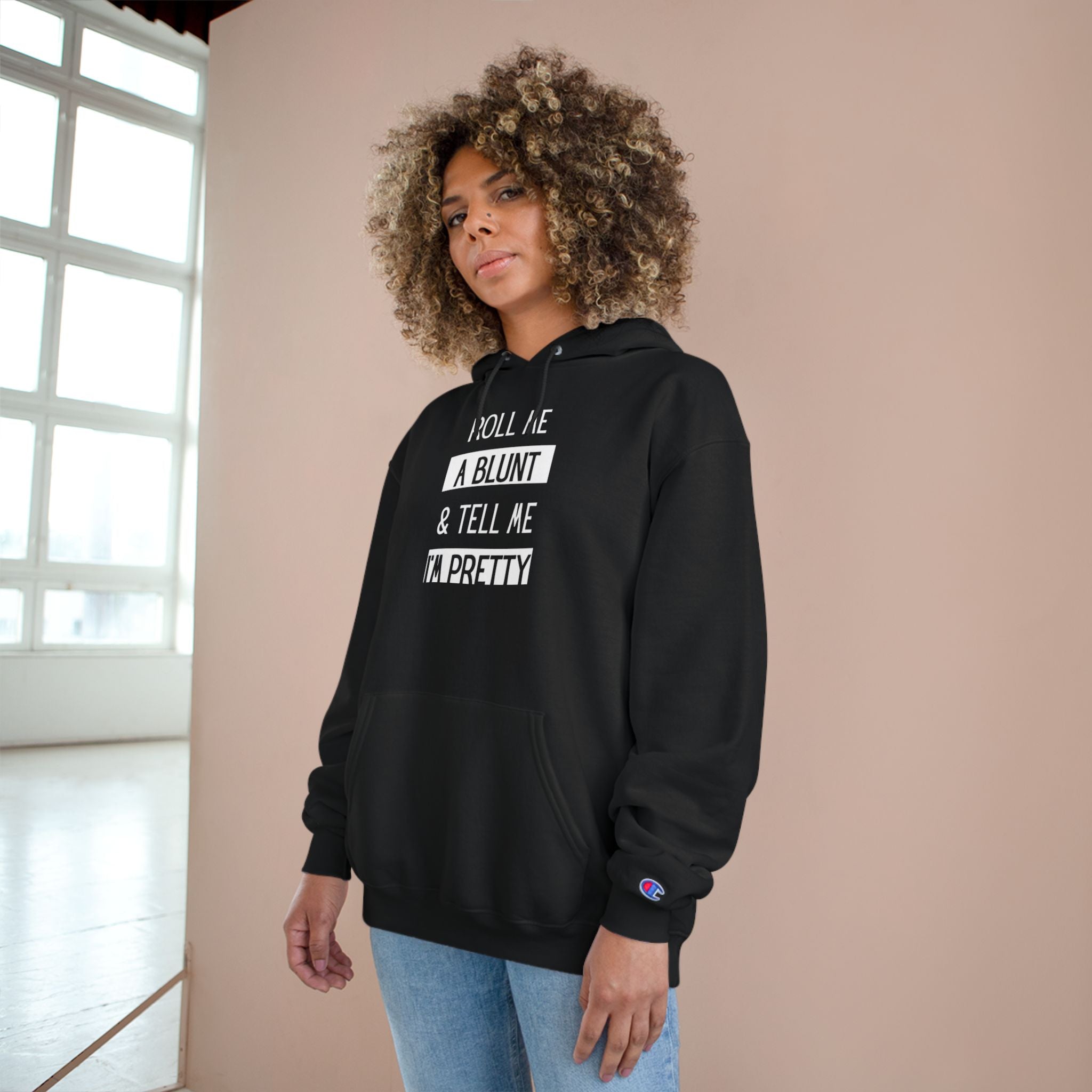 Roll Me a Blunt & Tell Me I’m Pretty Hoodie — Casual Streetwear Pullover