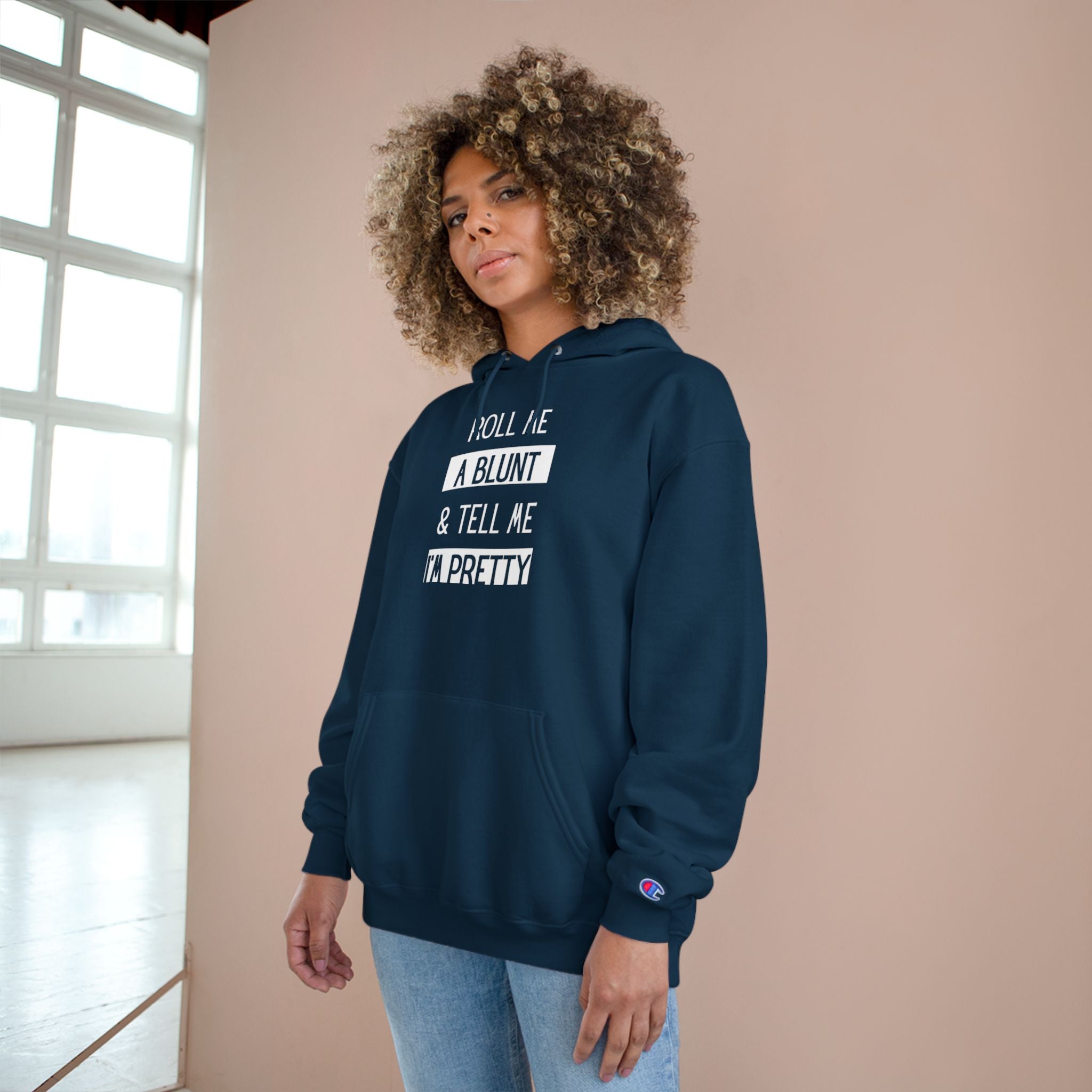 Roll Me a Blunt & Tell Me I’m Pretty Hoodie — Casual Streetwear Pullover