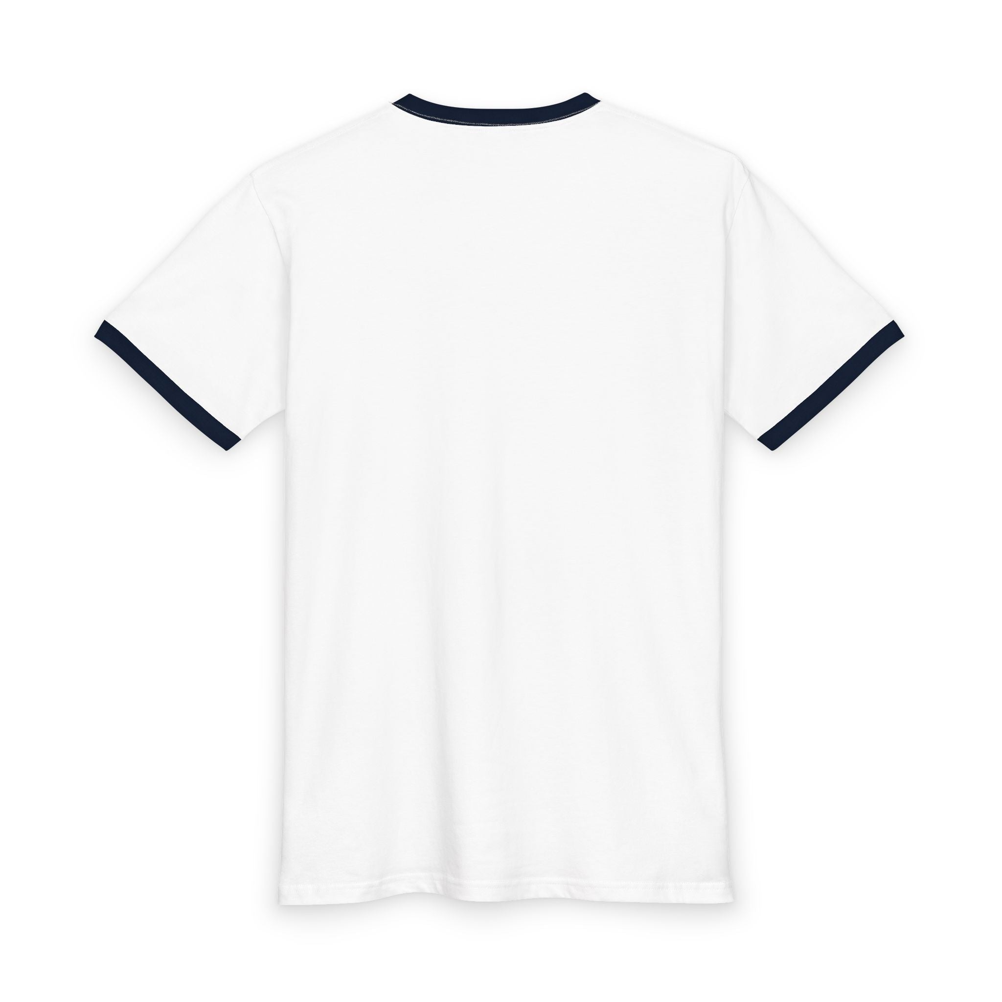 IJWTGH Ringer Tee — Retro White & Red Graphic T‑Shirt